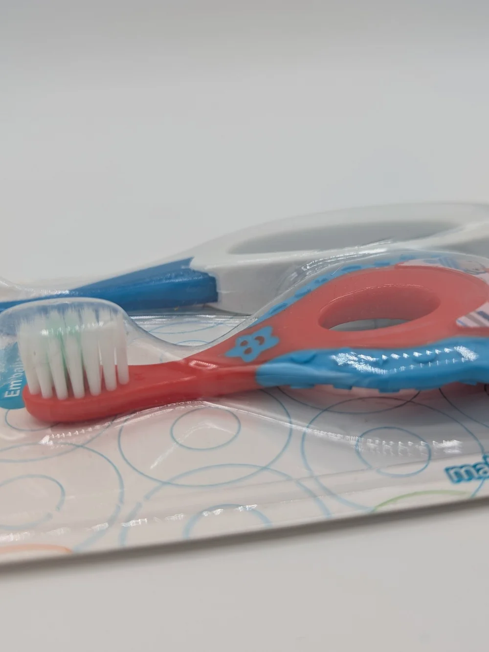 Fisher-Price Infant Toothbrush Set - Red & Light Blue